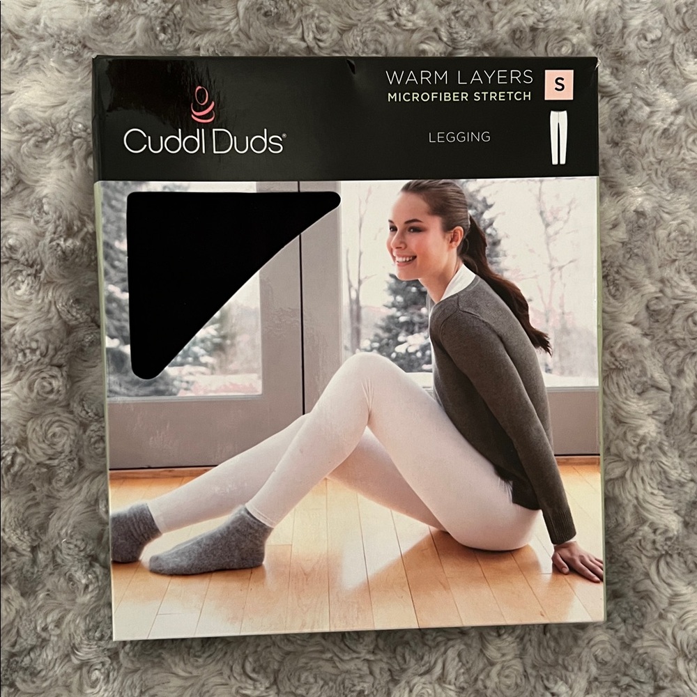 Cuddl Duds Warm Layers Microfiber Stretch Leggings Size Small NWT